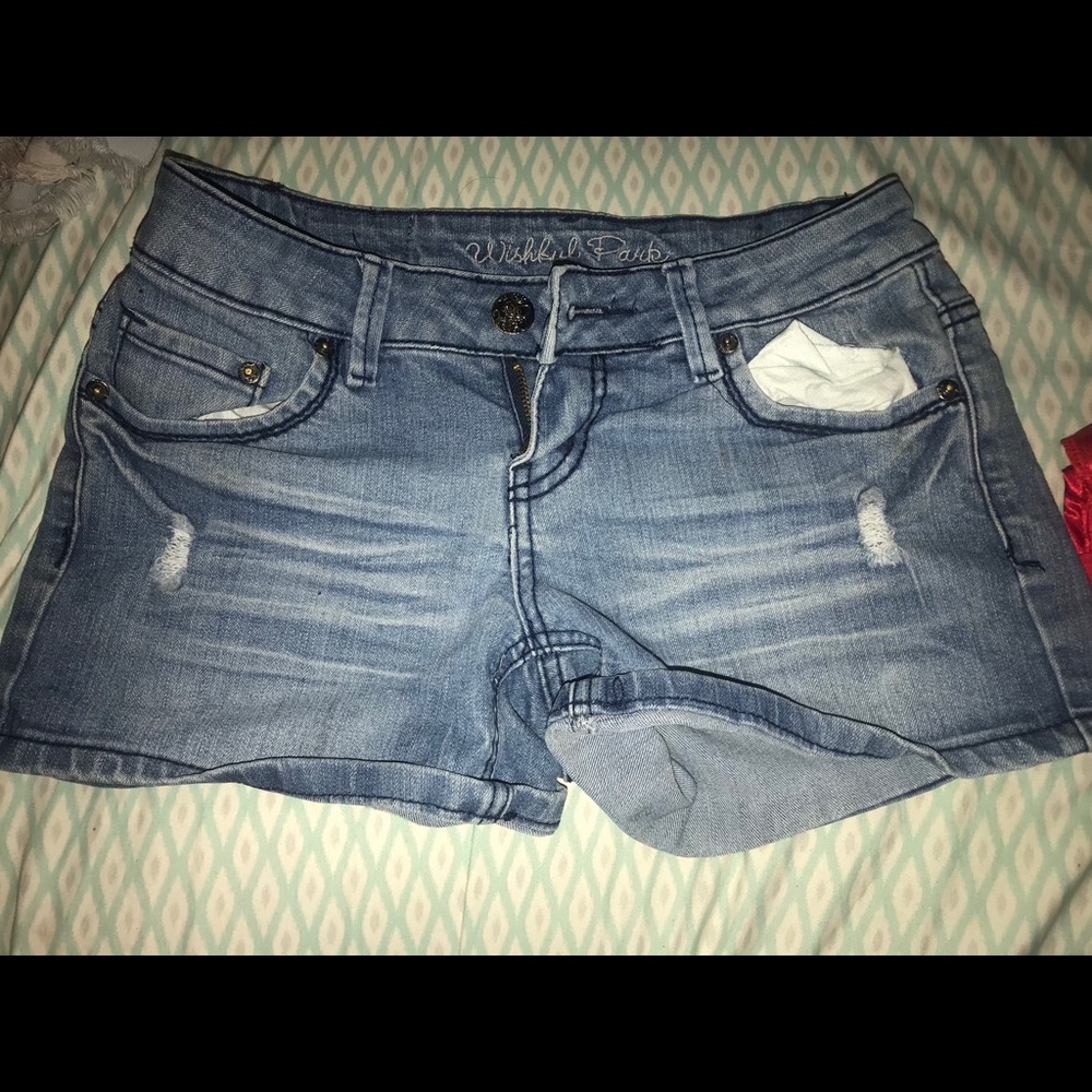 Blue jean shorts